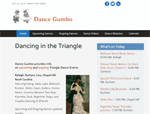 Tablet Screenshot of dancegumbo.com